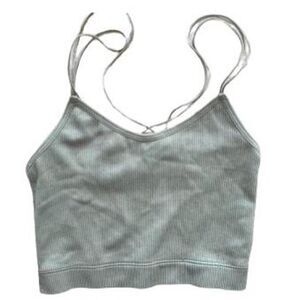 Gilly-hicks Women's Green and Blue Crop-top